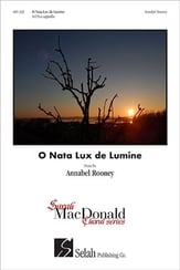 O Nata Lux de Lumine SATB choral sheet music cover